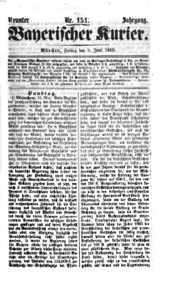 Bayerischer Kurier Freitag 2. Juni 1865