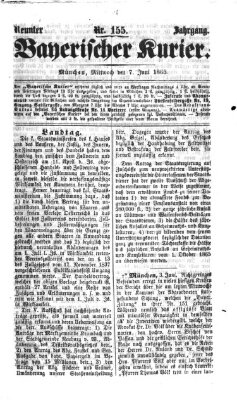 Bayerischer Kurier Mittwoch 7. Juni 1865