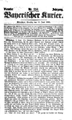 Bayerischer Kurier Samstag 10. Juni 1865