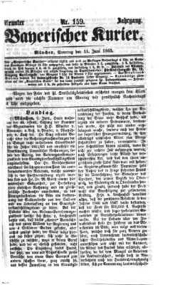 Bayerischer Kurier Sonntag 11. Juni 1865