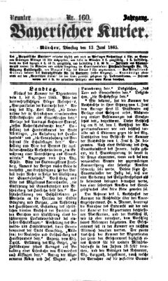 Bayerischer Kurier Dienstag 13. Juni 1865