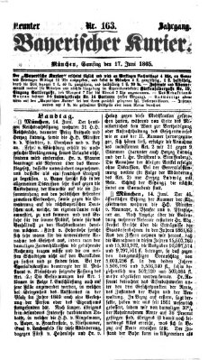 Bayerischer Kurier Samstag 17. Juni 1865