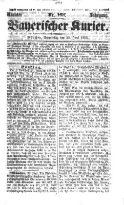 Bayerischer Kurier Donnerstag 22. Juni 1865