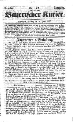 Bayerischer Kurier Montag 26. Juni 1865