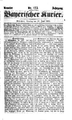 Bayerischer Kurier Dienstag 27. Juni 1865