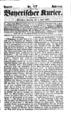 Bayerischer Kurier Samstag 1. Juli 1865