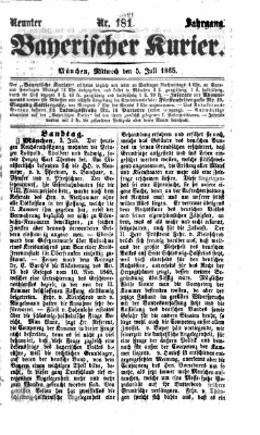 Bayerischer Kurier Mittwoch 5. Juli 1865