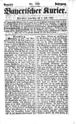 Bayerischer Kurier Donnerstag 6. Juli 1865