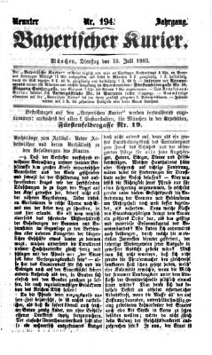 Bayerischer Kurier Dienstag 18. Juli 1865