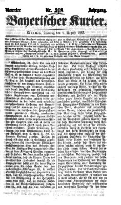 Bayerischer Kurier Dienstag 1. August 1865