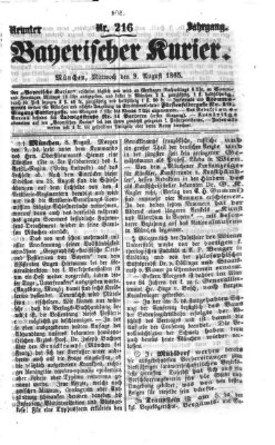 Bayerischer Kurier Mittwoch 9. August 1865