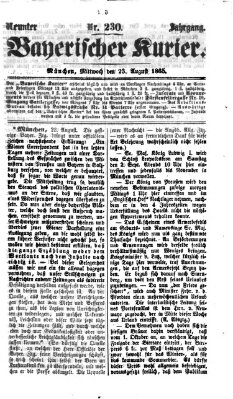 Bayerischer Kurier Mittwoch 23. August 1865