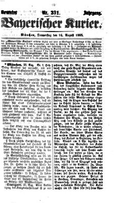 Bayerischer Kurier Donnerstag 24. August 1865