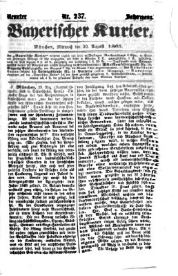 Bayerischer Kurier Mittwoch 30. August 1865