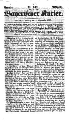 Bayerischer Kurier Montag 4. September 1865