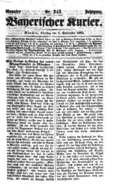 Bayerischer Kurier Dienstag 5. September 1865