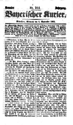 Bayerischer Kurier Mittwoch 6. September 1865