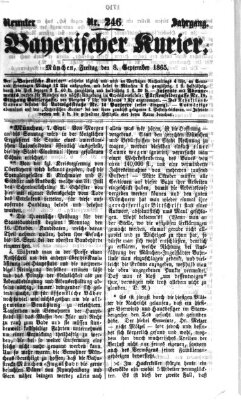 Bayerischer Kurier Freitag 8. September 1865