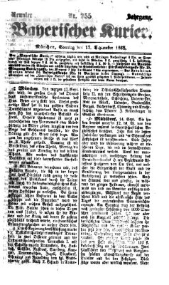 Bayerischer Kurier Sonntag 17. September 1865