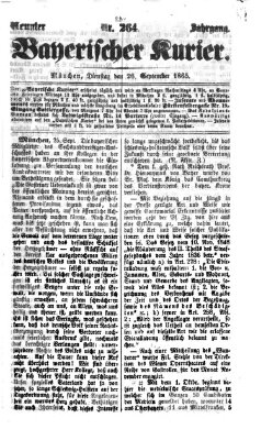 Bayerischer Kurier Dienstag 26. September 1865