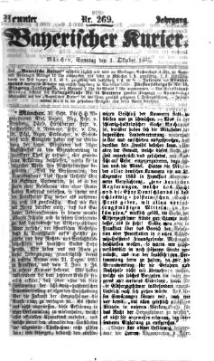 Bayerischer Kurier Sonntag 1. Oktober 1865