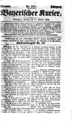 Bayerischer Kurier Dienstag 24. Oktober 1865