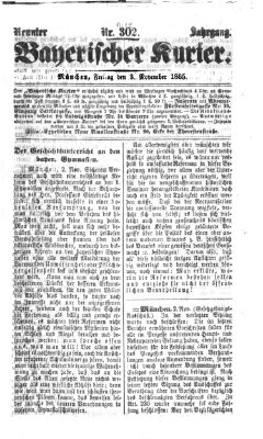 Bayerischer Kurier Freitag 3. November 1865