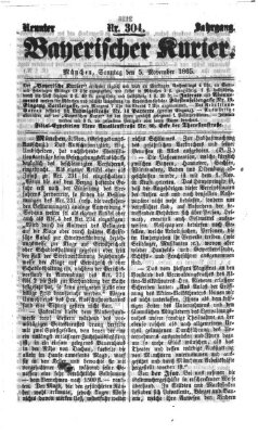 Bayerischer Kurier Sonntag 5. November 1865