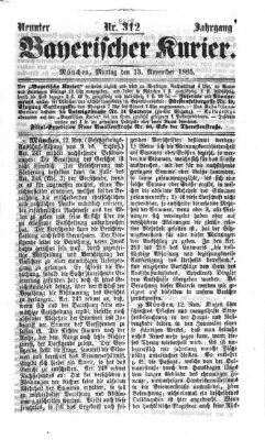 Bayerischer Kurier Montag 13. November 1865