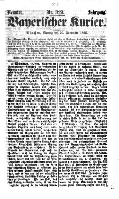 Bayerischer Kurier Montag 20. November 1865