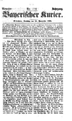 Bayerischer Kurier Samstag 25. November 1865