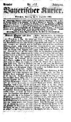 Bayerischer Kurier Sonntag 3. Dezember 1865