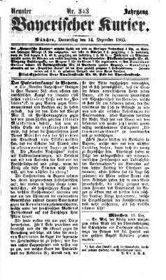 Bayerischer Kurier Donnerstag 14. Dezember 1865