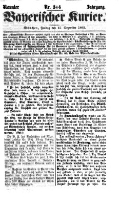 Bayerischer Kurier Freitag 15. Dezember 1865