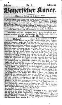 Bayerischer Kurier Freitag 5. Januar 1866