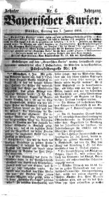 Bayerischer Kurier Sonntag 7. Januar 1866