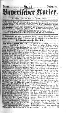 Bayerischer Kurier Dienstag 16. Januar 1866