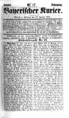 Bayerischer Kurier Sonntag 28. Januar 1866