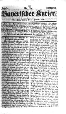 Bayerischer Kurier Montag 5. Februar 1866