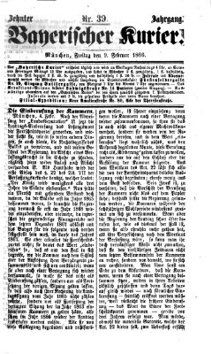 Bayerischer Kurier Freitag 9. Februar 1866