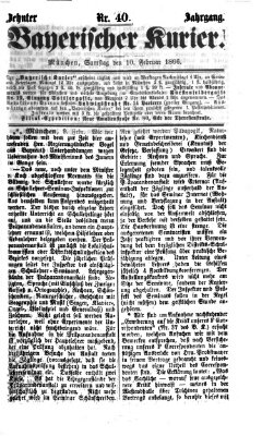 Bayerischer Kurier Samstag 10. Februar 1866