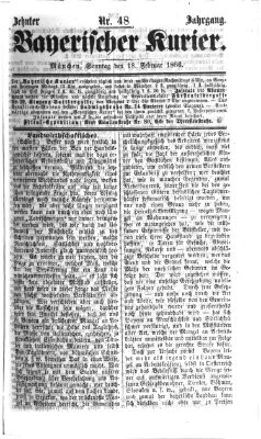 Bayerischer Kurier Sonntag 18. Februar 1866