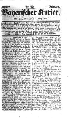 Bayerischer Kurier Mittwoch 7. März 1866