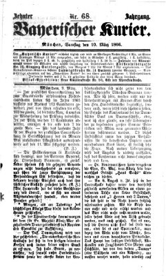 Bayerischer Kurier Samstag 10. März 1866