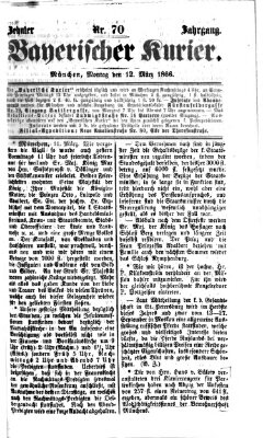 Bayerischer Kurier Montag 12. März 1866