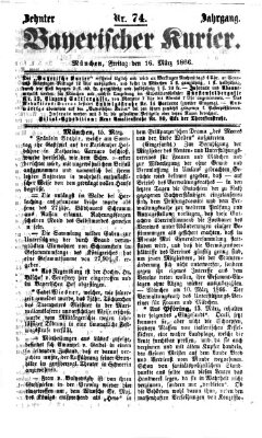 Bayerischer Kurier Freitag 16. März 1866