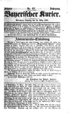 Bayerischer Kurier Samstag 24. März 1866