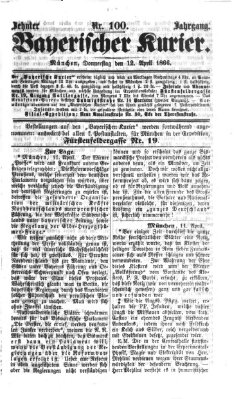 Bayerischer Kurier Donnerstag 12. April 1866