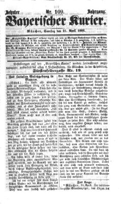 Bayerischer Kurier Samstag 21. April 1866