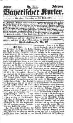 Bayerischer Kurier Donnerstag 26. April 1866